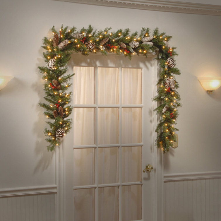 Layten 108'' in. Lighted Faux Garland & Reviews Joss & Main